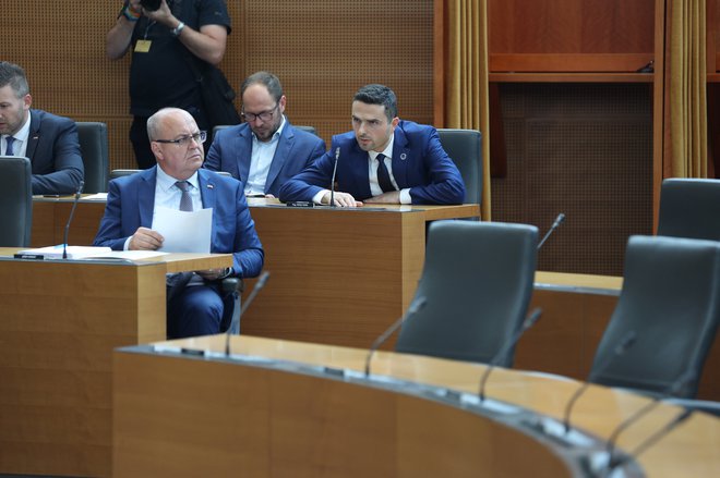 V SDS očitajo NSi, da trguje z Gibanjem Svobodo. FOTO: Črt Piksi/Delo
