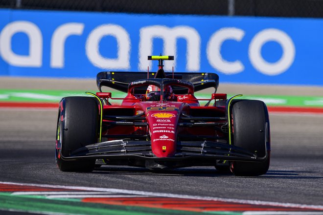 Carlos Sainz je bila najhitrejši na uvodnem prostem treningu v Austinu. FOTO: Jerome Miron/Usa Today Sports
