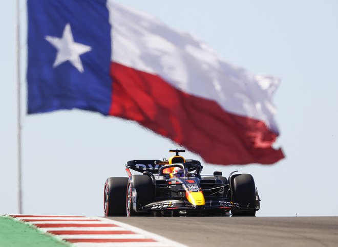 Max Verstappen lahko dirka povsem sproščeno. FOTO: Erich Schlegel/USA TODAY Sports
