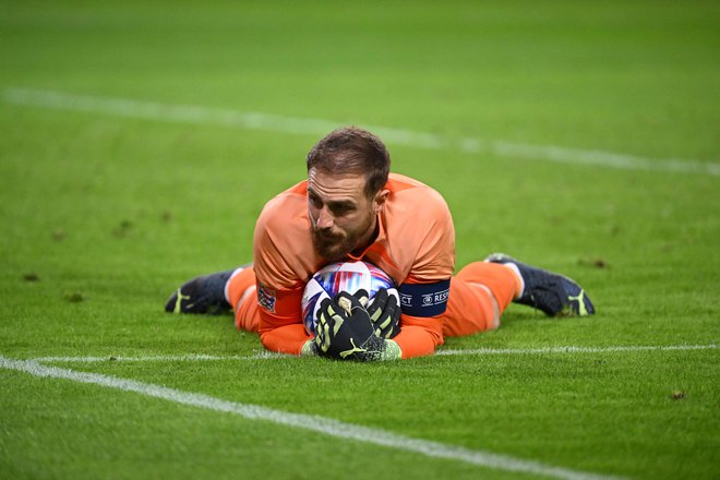 Jan Oblak se je vrnil med vratnici Atletica Madrida.&nbsp;FOTO: Jonathan Nackstrand/AFP
