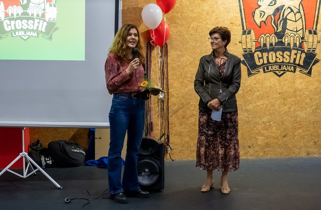 Tanja Petek, sekretarka in Marina Šink, vodja CFL. FOTO: Crossfit Ljubljana
