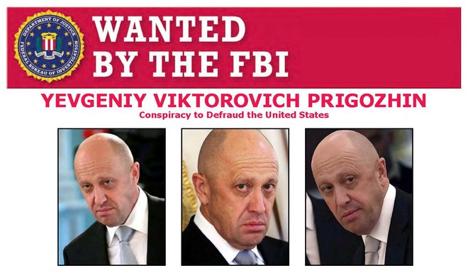 Ustanovitelj Skupine Vagner Jevgenij Prigožin je med ruskimi oligarhi, proti katerim so v ZDA uvedli sankcije. FOTO:&nbsp;FBI/Reuters
