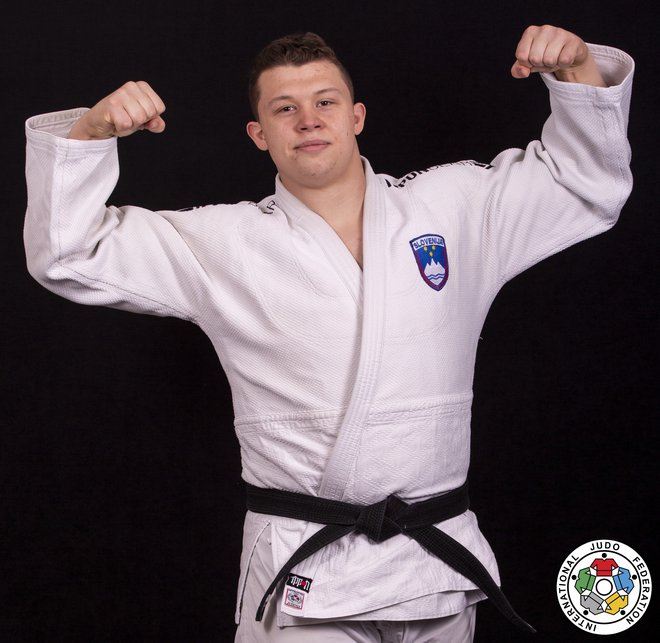 Na turnirju za grand slam v Abu Dhabiju je Enej Marinič prejšnjo nedeljo navdušil z bronasto kolajno. FOTO: Gabriela Sabau/IJF
