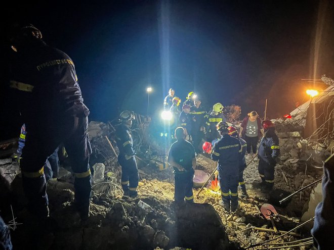 Nesreča na Kreti. FOTO: Jason Tavlas/Afp
