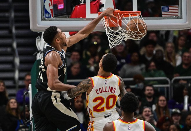 Giannis Antetokounmpo je bil nerešljiva uganka za Detroit in je Milwaukee&nbsp;popeljal do šeste zmage. FOTO: Benny Sieu/Usa Today Sports
