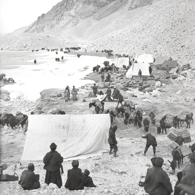 Bazni tabor druge odprave leta 1922 FOTO: George Finch
