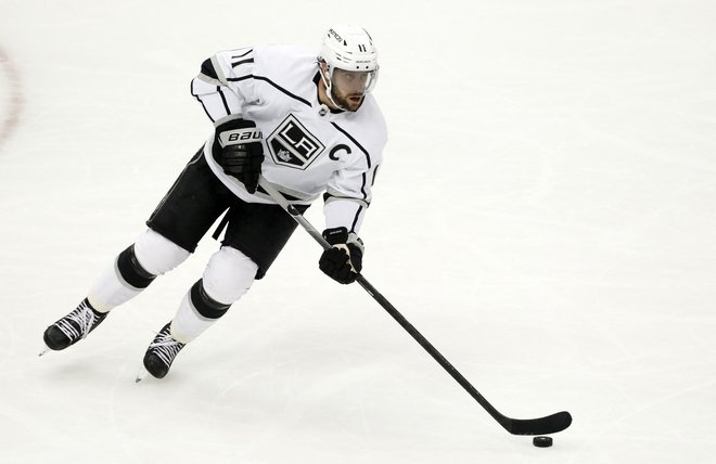 Delež Anžeta Kopitarja pri zmagi moštva LA Kings je bil zelo viden. FOTO:&nbsp;Charles Leclaire/USA&nbsp;Today Sports
