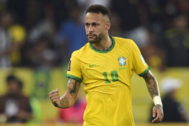 Neymar je največji zvezdnik v močni reprezentanci Brazilije. FOTO: Carl De Souza/AFP
