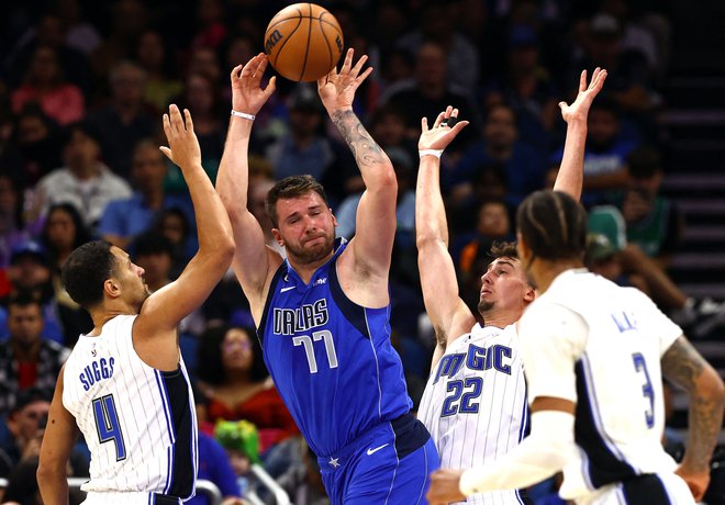 &raquo;Vsaka ekipa v ligi NBA te lahko premaga in menim, da sem igral grozno, vendar mislim, da tudi kot ekipa nismo igrali dobro,&laquo; je po tekmi dejal Dončić. FOTO:&nbsp;Kim Klement/USA Today Sports
