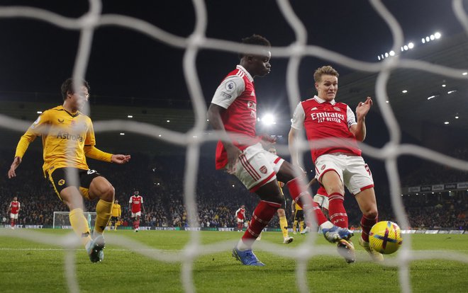 Martin Odegaard je bil junak Arsenala. FOTO: Matthew Childs/Reuters
