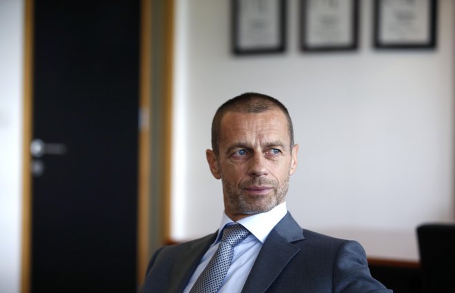 Aleksander Čeferin, predsednik zveze UEFA. FOTO: Matej Družnik/Delo
