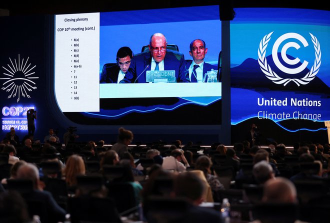 Na podnebni konferenci so sodelovali predstavniki skoraj 200 držav. Foto: Mohamed Abd El Ghany/Reuters
