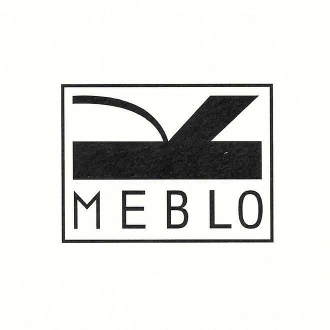 Znak Mebla, ki ga je oblikoval še v študentskih letih FOTO: arhiv Galerije Oskar Kogoj
