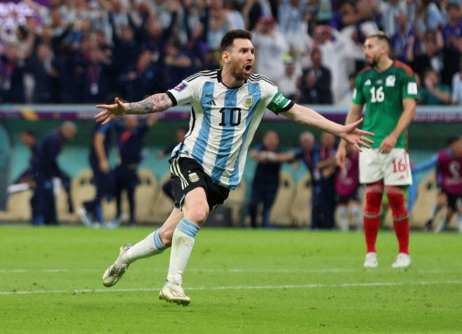 Lionel Messi je Argentince vrnil med žive. FOTO: Pedro Nunes/ Reuters
