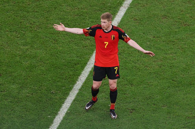 Kevin De Bruyne je s kritično oceno, da ima Belgija očitno prestaro moštvo, ujezil tudi kakšnega veterana v moštvu. FOTO: Molly Darlington/Reuters
