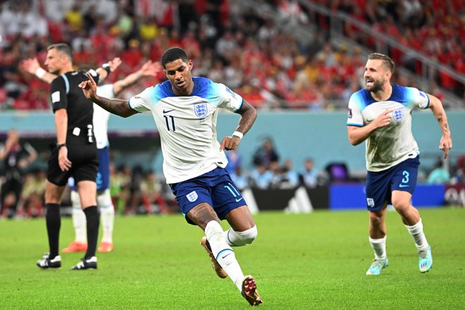 Marcus Rashford je bil zelo učinkovit. FOTO: Ina Fassbender/AFP
