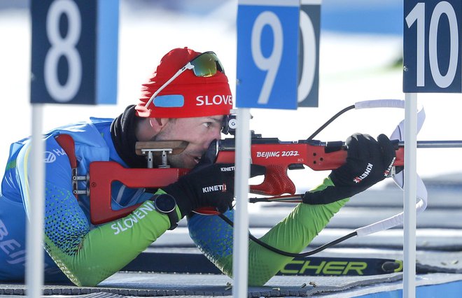 Jakov Fak je s sotekmovalci Sloveniji pribojeval sedmo mesto v štafeti. FOTO: Matej Družnik
