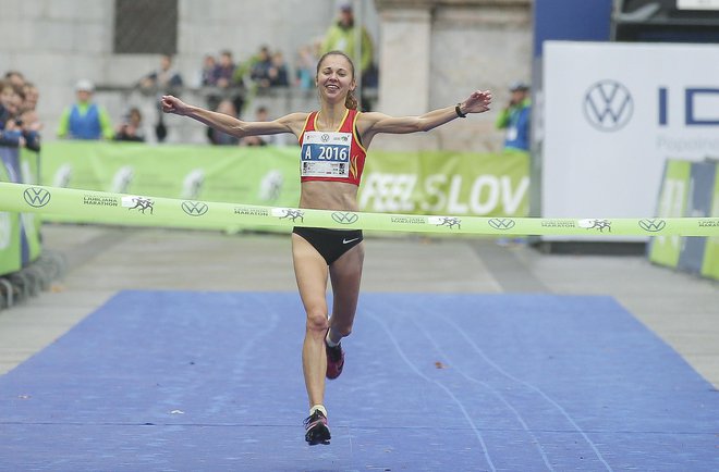 Prizor z zadnjega maratona v Ljubljani, ki je tokrat potekal 23. oktobra.FOTO: Jože Suhadolnik/Delo
