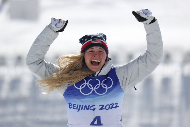 Jessie Diggins je dobila uvodno tekaško preizkušnjo v Lillehammerju. FOTO: Lindsey Wasson/Reuters
