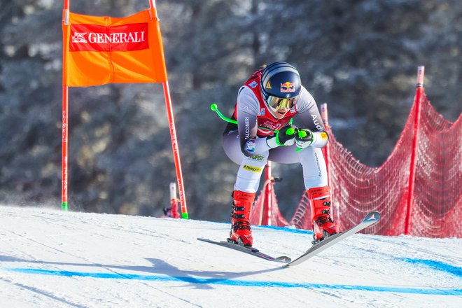 Sofia Goggia je bila vnovič izjemno hitra. FOTO: Sergei Belski/USA Today Sports
