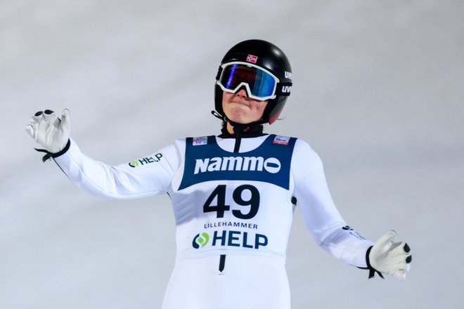 Silje Opseth je zmagala na domači tekmi. Geir Olsen/AFP
