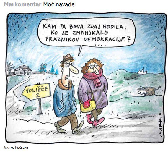 Karikatura. FOTO: Marko Kočevar
