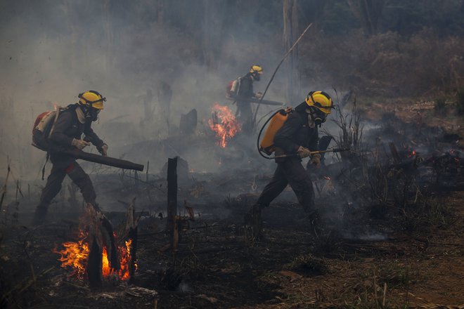 &raquo;Brez narave nas ni&laquo;, pa vendar človeštvo stotine let &raquo;izvaja kakofonijo kaosa z inštrumenti uničenja&laquo;, je v govoru ob odprtju konference izpostavil generalni sekretar ZN António Guterres. FOTO:&nbsp;Michael Dantas/AFP
