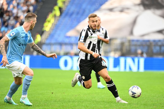 Sandi Lovrić je začel skoraj 70 odstotkov tekem Udineseja v tej sezoni in prispeval dva gola ter asistenco. Foto Udinese Calcio/Foto Petrussi
