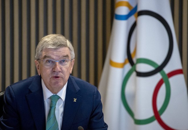 Thomas Bach je v Lozani 5. decembra sodeloval na odprtju&nbsp;zasedanja Izvršnega odbora. FOTO: Denis Balibouse/Reuters
