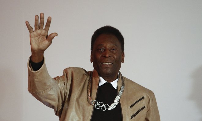 Pele je navdušen. FOTO: Miguel Schincariol/AFP
