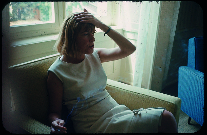 Ingeborg Bachmann, 1964, v Engadinu FOTO: Kurt Husnik
