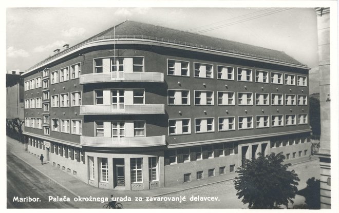 Urad za zavarovanje delavcev, danes Zdravstveni dom Maribor, 1930&ndash;1932 FOTO: Pokrajinski arhiv Maribor
