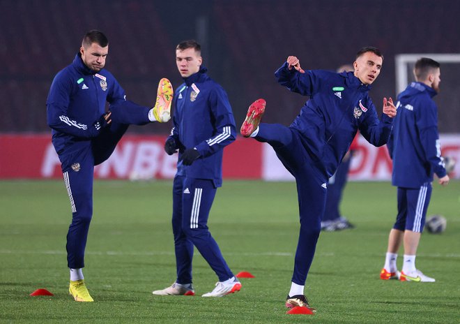 Ruski nogometaši bodo za Evropo še naprej le trenirali. FOTO: Didor Sadulojev/Reuters

