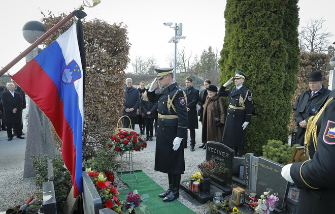 Vlada se je odločila, da se pogreb organizira z vojaškimi častmi. FOTO: Jože Suhadolnik/Delo
