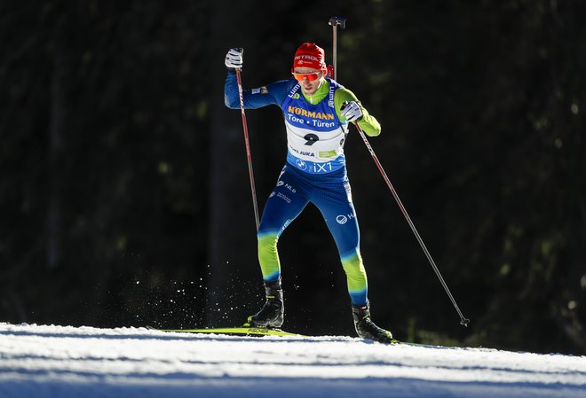 Jakov Fak je za pokljuški uvod zasedel 12. mesto. FOTO: Matej Družnik
