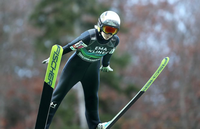 Ema Klinec je z drugima mestoma v Saporu poskrbela za najboljši slovenski uvrstitvi v tej sezoni. FOTO: Blaž Samec/Delo
