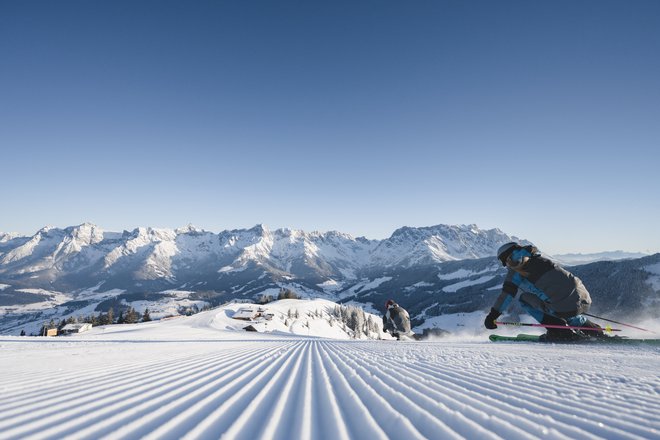 Hochkönig ali po naše Visoki kralj je eno nam najbližjih velikih smučišč. FOTO: Hochkönig Tourismus
