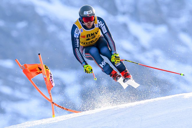 Kilde med zmagovito vožnjo na superveleslalomu za sloviti pokal Lauberhorn. FOTO: Fabrice Coffrini/AFP
