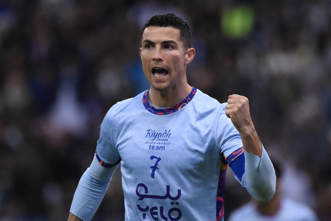 Cristiano Ronaldo vselej najde motiv za vrhunsko igro, izjema niso niti prijateljske tekme. FOTO: Franck Fife/AFP
