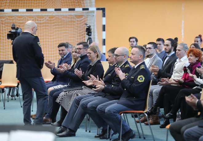 Podelitev medalj policije za hrabrost in požrtvovalnos FOTO: Dejan Javornik/Slovenske novice
