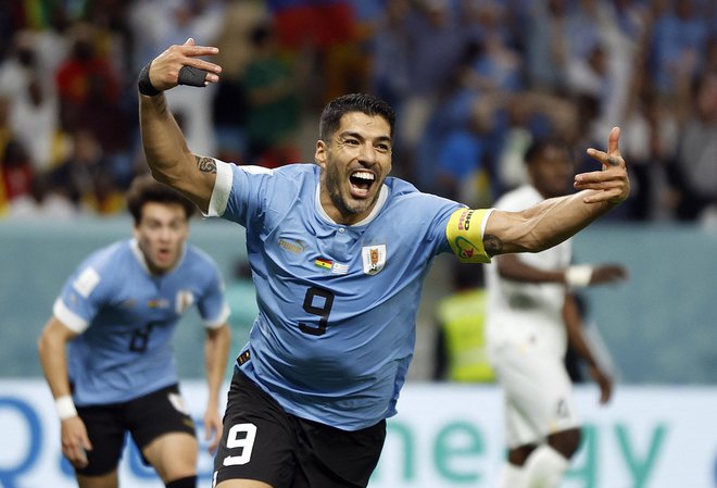 Luis Suarez je bil del urugvajske reprezentance na svetovnem prvenstvu v Katarju. FOTO: John Sibley/Reuters
