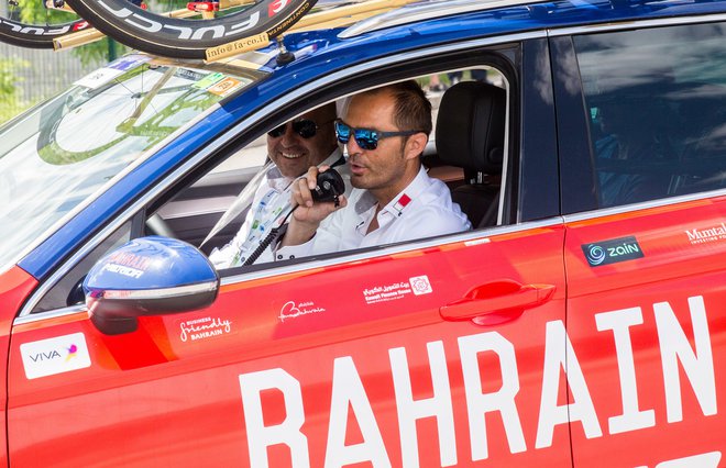 Gorazd Štangelj je nekoč slovenske mejnike premikal na kolesu, zdaj dolenjsko kolesarsko znanje po svetu širi kot športni direktor pri ekipi Bahrain Victorious. FOTO: Vid Ponikvar/Sportida
