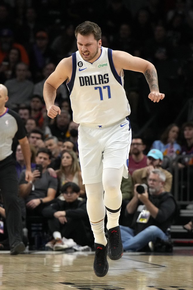 Luka Dončić si je poškodoval levi gleženj.&nbsp;FOTO:&nbsp;Rick Scuteri/Usa Today Sports
