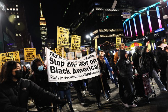 Protestniki v New Yorku. FOTO: Michael M. Santiago/Getty Images via AFP

