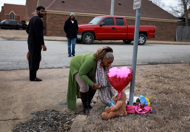 Lokacija, blizu katere je bil Tyre Nichols pretepen do smrti. FOTO: Joe Raedle/Getty Images prek Afp
