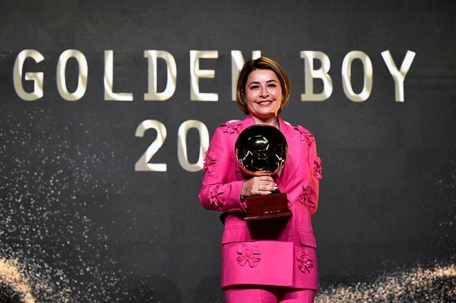 Rafaela Pimenta na podelitvi nagrad&nbsp;golden boy.&nbsp;FOTO: Instagram
