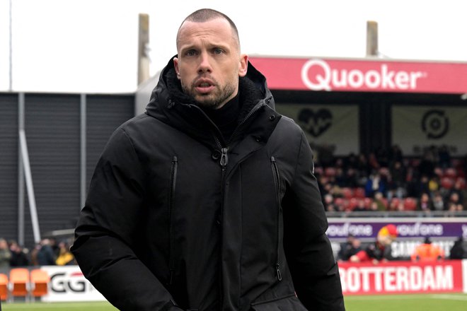 John Heitinga je v nedeljo Ajax na gostovanju v Rotterdamu pri Excelsiorju popeljal do zmage. FOTO: Gerrit Van Keulen/AFP
