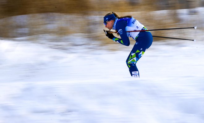 Anja Mandeljc je v Dobbiacu dosegla slovensko uvrstitev dneva. FOTO:&nbsp; Matej Družnik/Delo
