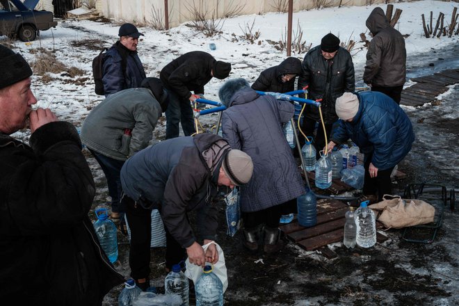 Podoba iz središča opustošenega Bahmuta FOTO:&nbsp;Yasuyoshi Chiba/AFP
