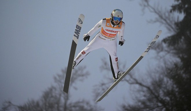 Norvežan Halvor Egner Granerud je slavil novo&nbsp;zmago.&nbsp;FOTO:&nbsp;Ina Fassbender/AFP
